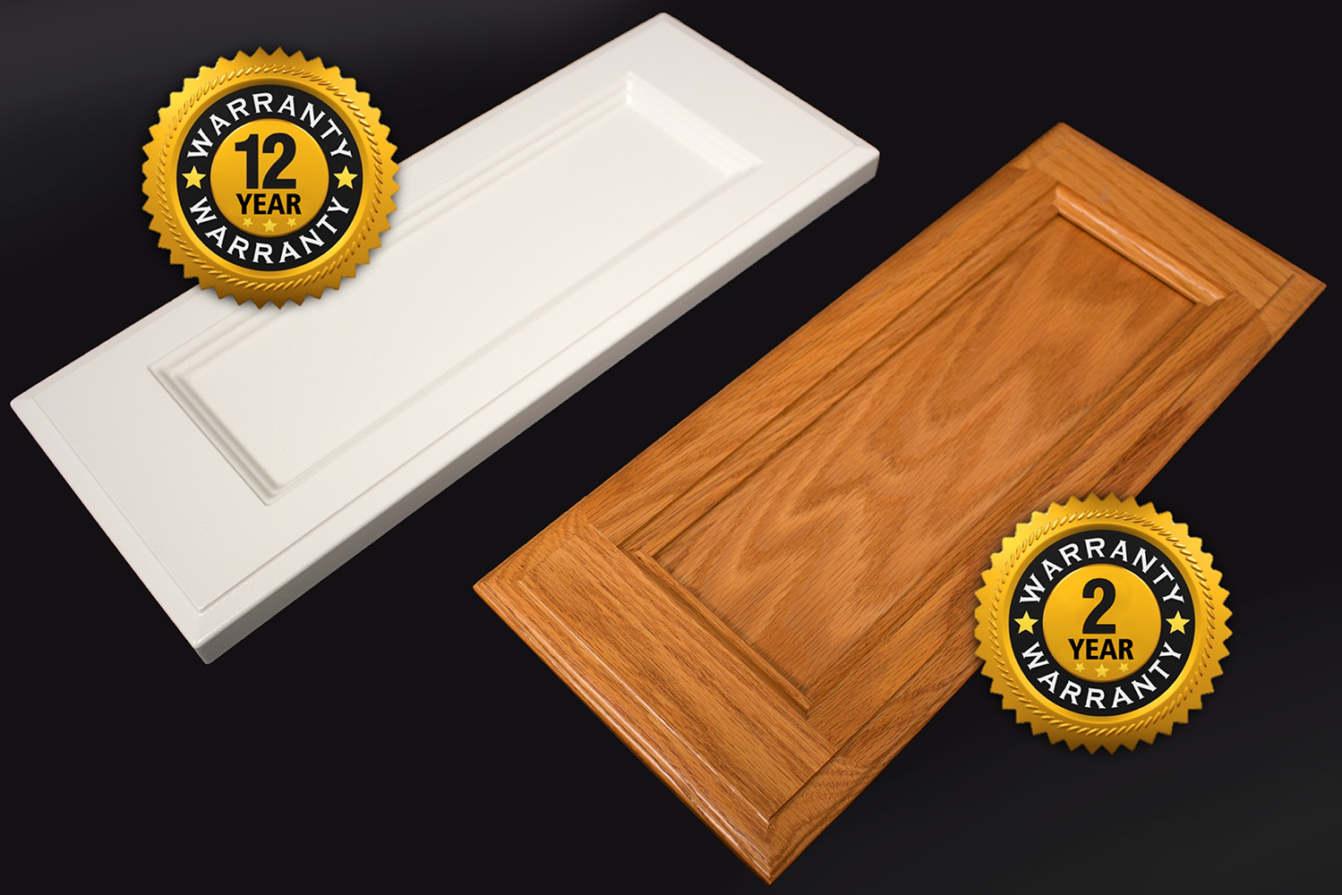 Rigid Thermofoil and Ready to Paint Drawer Front